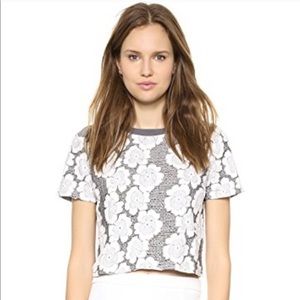 J.O.A. Floral Crop Top